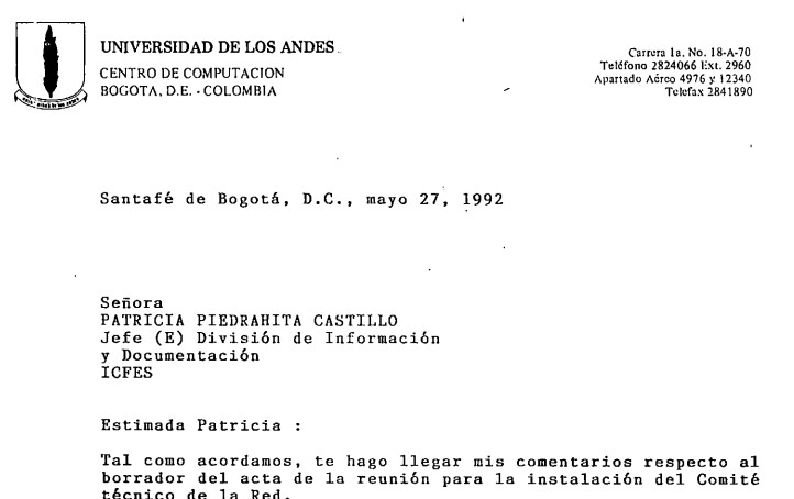 Imagen para Comentarios sobre el borrador del acta del Comité Técnico de la Red RUNCOL