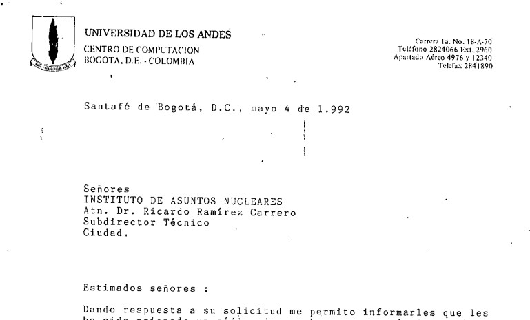 Imagen para Vinculación del Instituto de Asuntos nucleares a BITNET