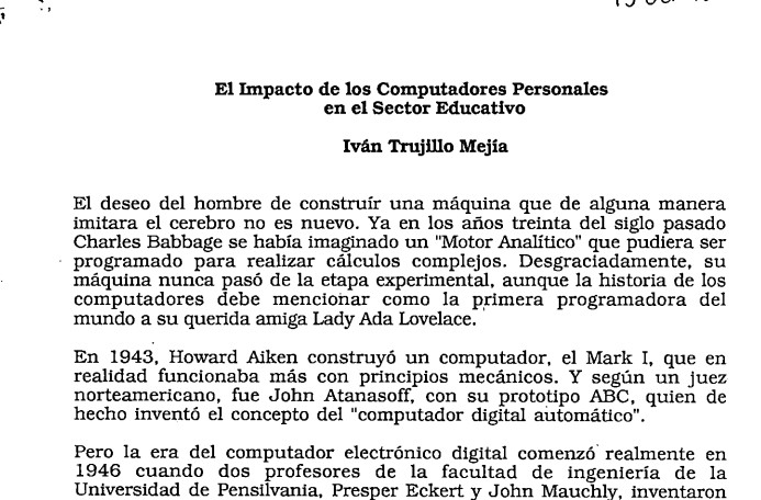Imagen para El Impacto de los computadores personales en el sector educativo