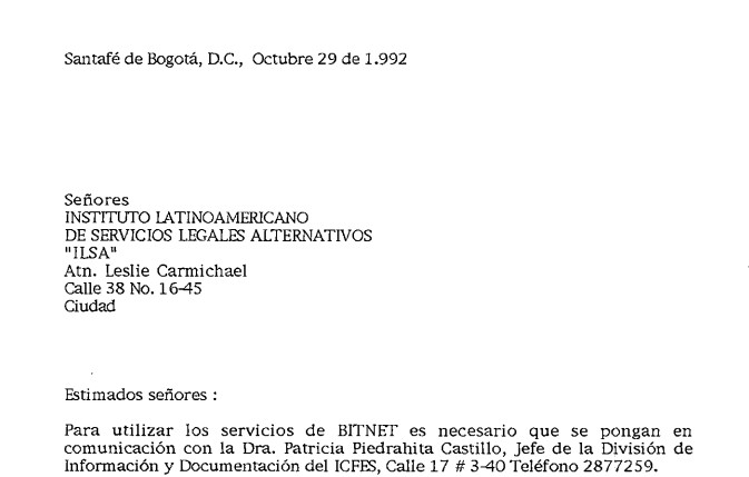 Imagen para Información sobre el proceso de acceso a servicios BITNET