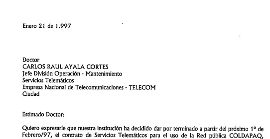 Imagen para Final del servicio de COLDAPAQ