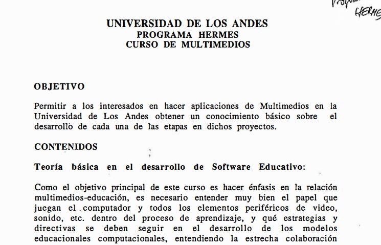 Imagen para Curso de Multimedios – Programa HERMES