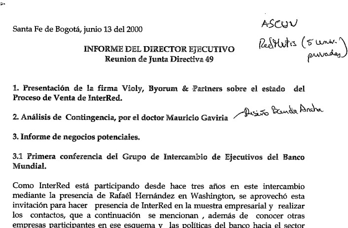 Imagen para Venta de InterRed: Informe del director ejecutivo