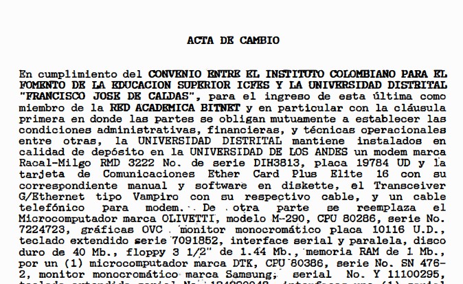 Imagen para Cambio de equipos – Universidad Distrital y Universidad de los Andes