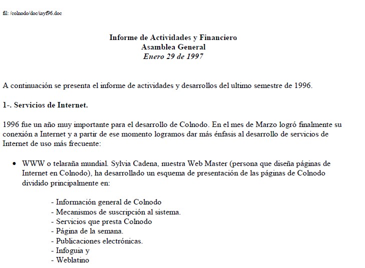 Imagen para Asamblea de COLNODO y su conexión a internet