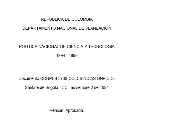 Imagen para Documento COMPES de Interred