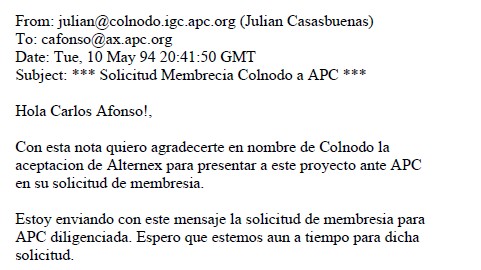 Imagen para COLNODO solicita membresía a la Association for Progressive Communications (APC)